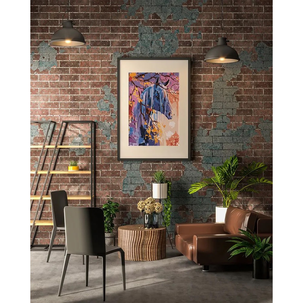 Картины по номерам "Лошадь на заре" - 3