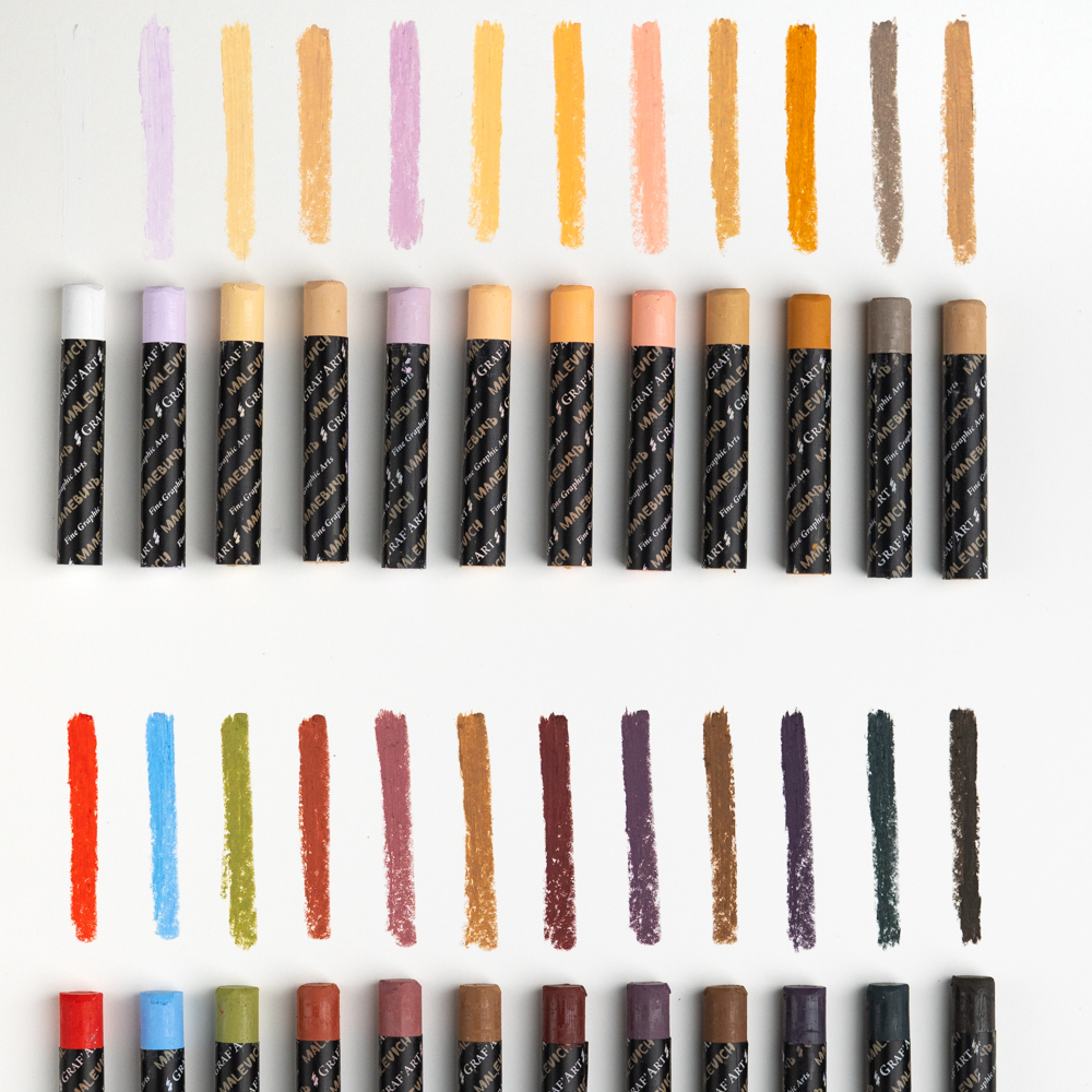 Набор масляной пастели "Малевичъ", профессиональная, портрет, 24 цвета - 5