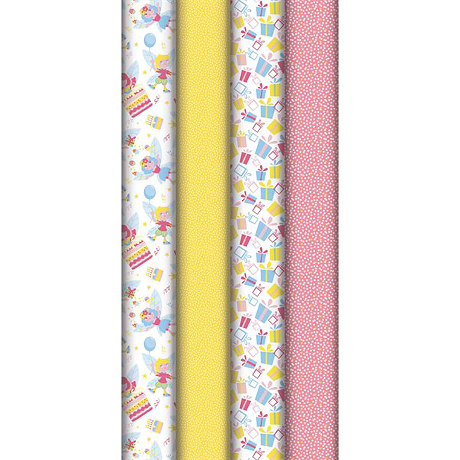 Бумага декоративная в рулоне "Fairy", 2x0.7 м, ассорти