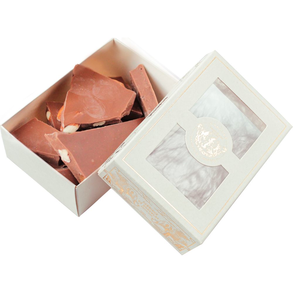 Шоколад молочный "С миндалем и лавандой", 140 гр