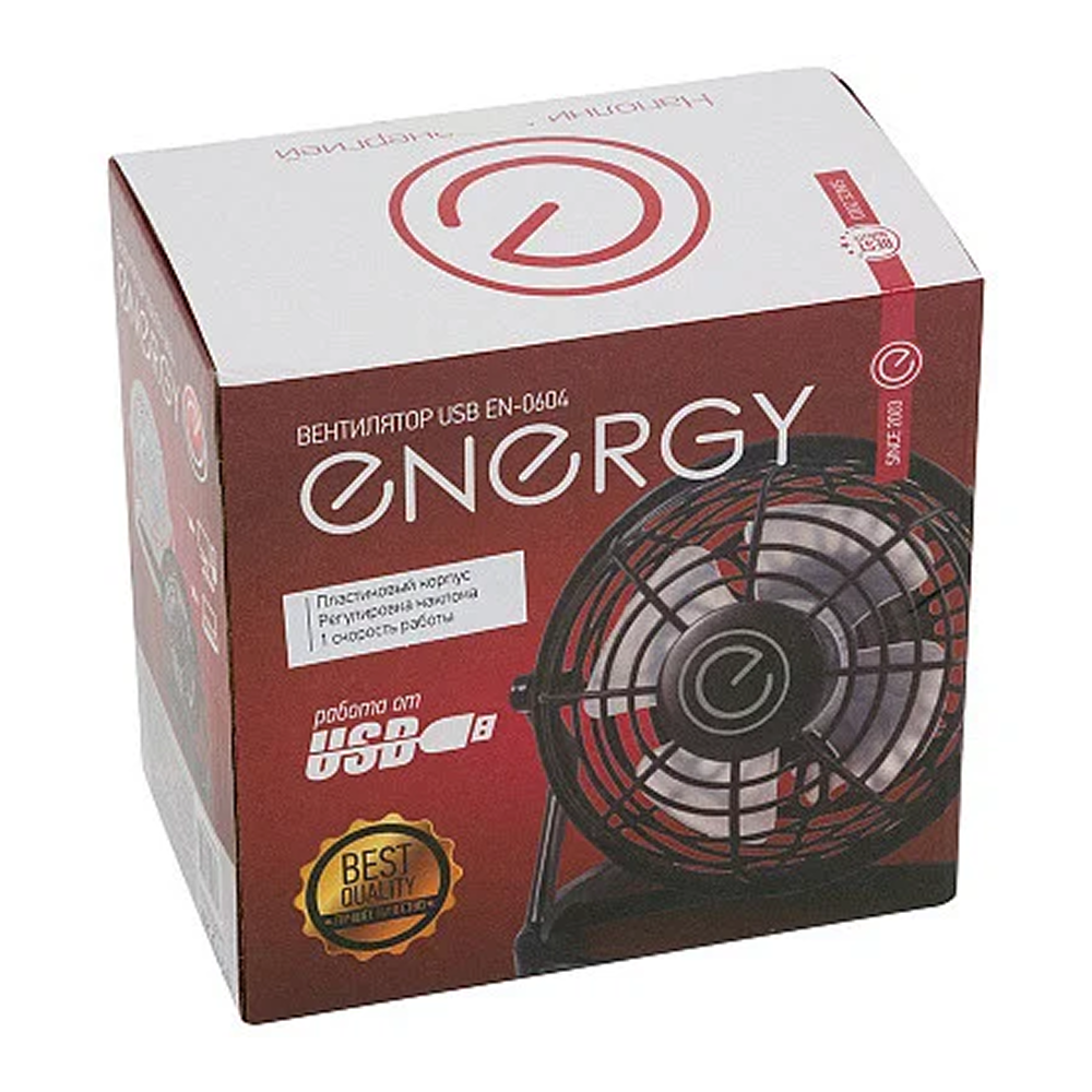 Электровентилятор настольный Energy EN-0604 USB, белый - 3