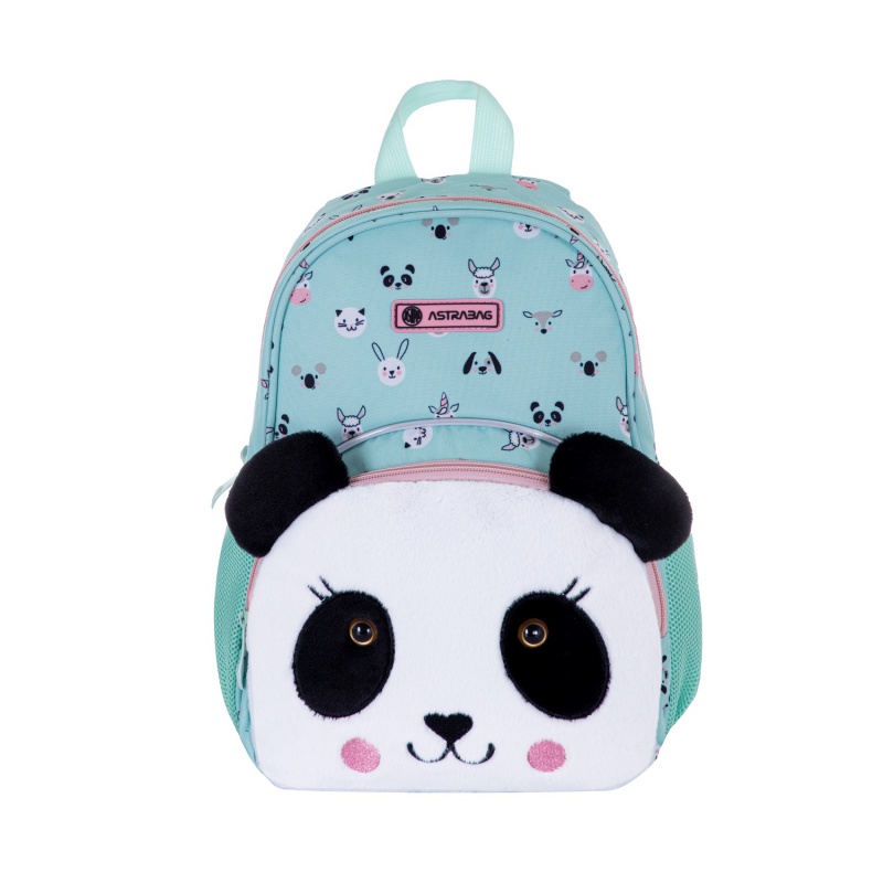 Рюкзак школьный "Teddy panda", светло-зеленый