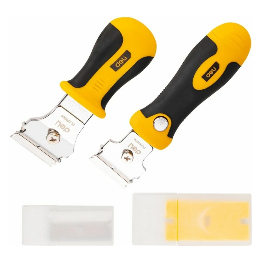 Набор скребков Deli YS EDL359204, 105 x 50 мм, 2 шт., 10 лезвий в комплекте