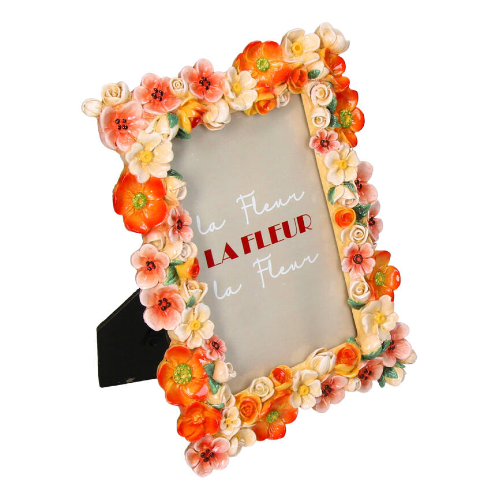 Фоторамка "Flowers", 10х15 см, полирезина, разноцветный - 2