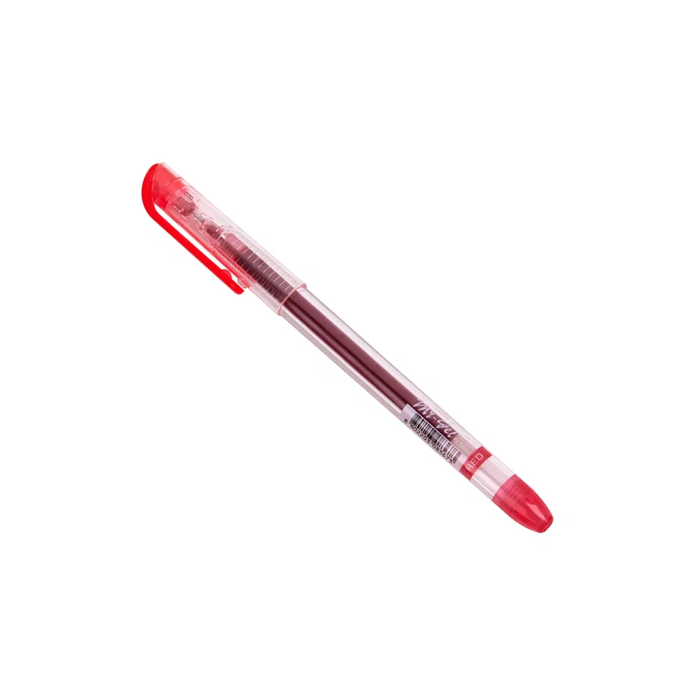 Ручка гелевая "My-Gel Standard", 0.5 мм, прозрачный, стерж. красный