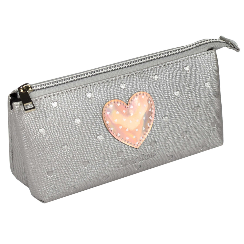 Пенал Феникс+ "Паттерн" 2 отделения, серый