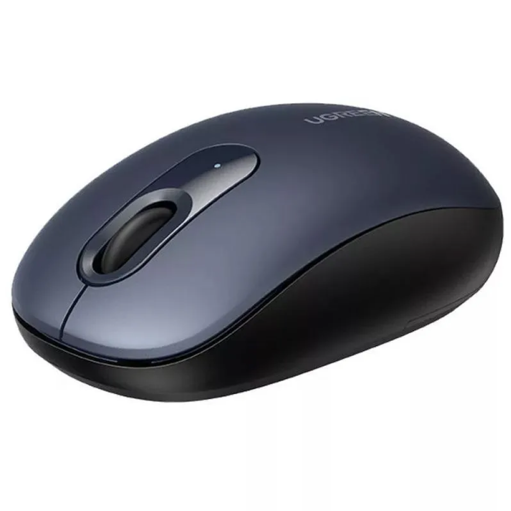 Мышь Ugreen "105/90550", беспроводная, 2400 dpi, 4 кнопки, темно-синий 