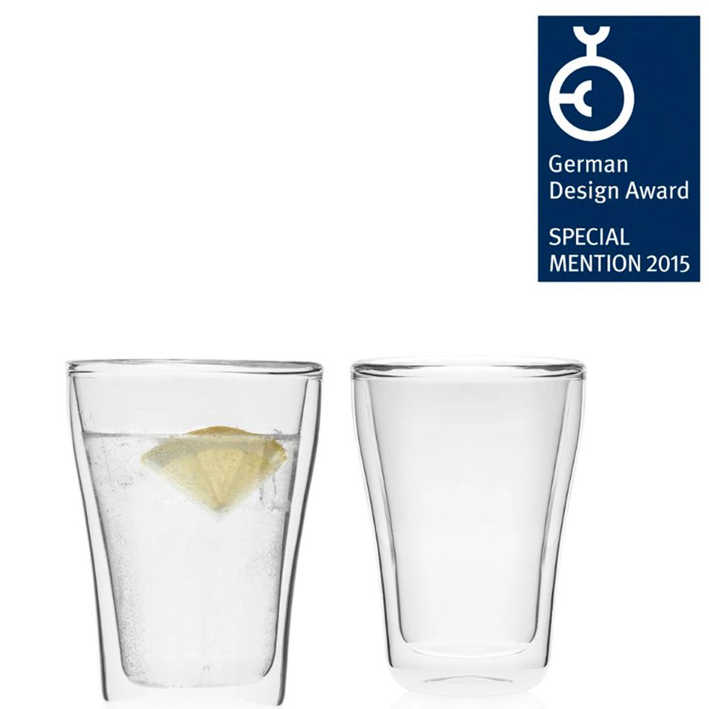 Набор стаканов "Duo", стекло, 345 мл, прозрачный