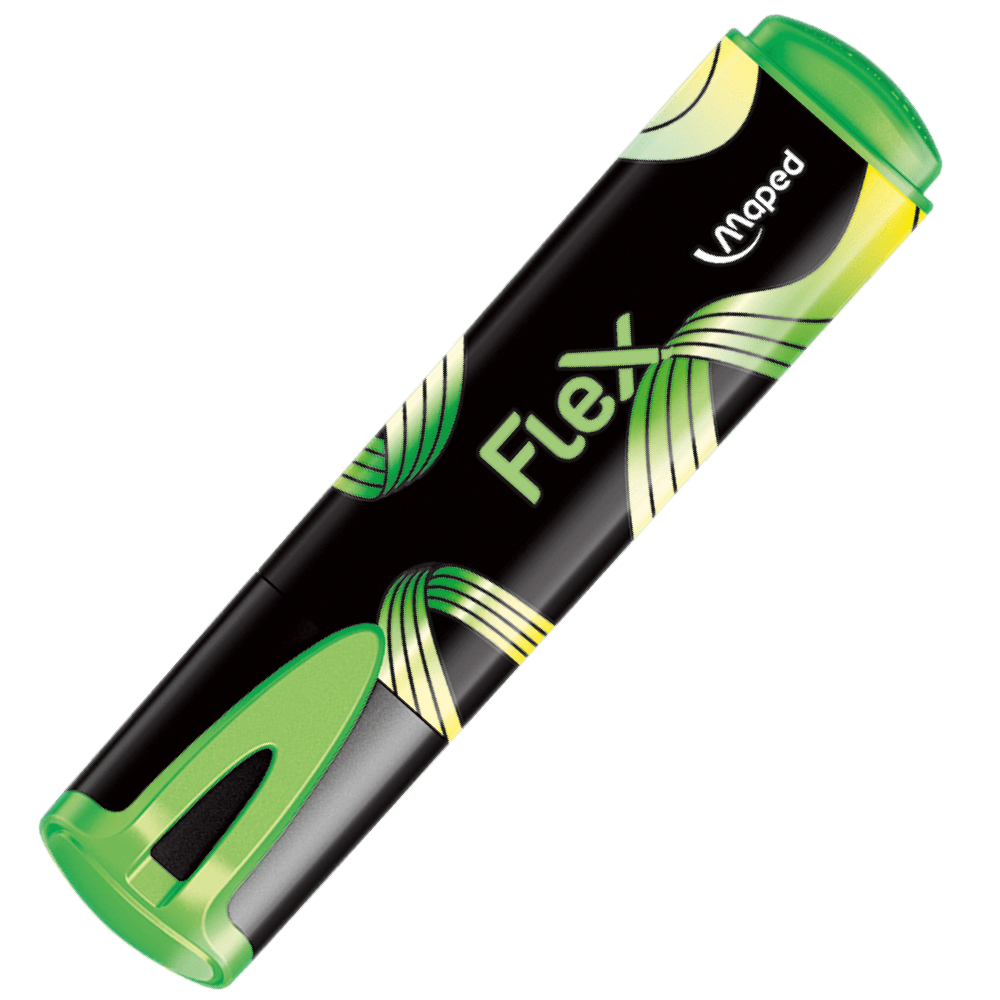 Маркер текстовый "Fluo Flex", зеленый