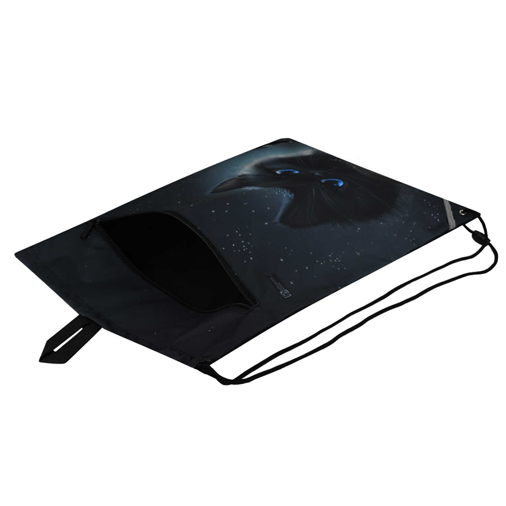 Мешок для обуви "Принцесса Луна", черный - 4