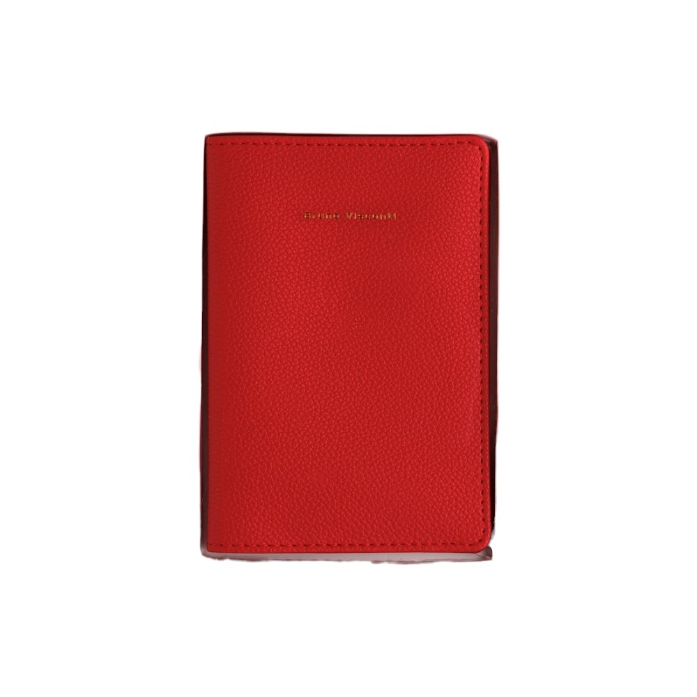 Обложка для паспорта "Красная", кожзам