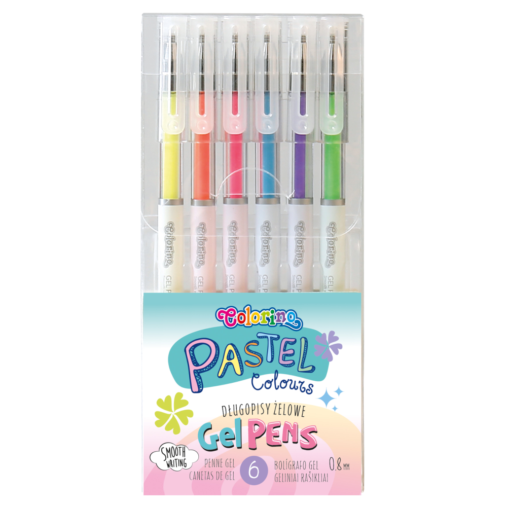 Набор гелевых ручек "Pastel gel", 6 шт