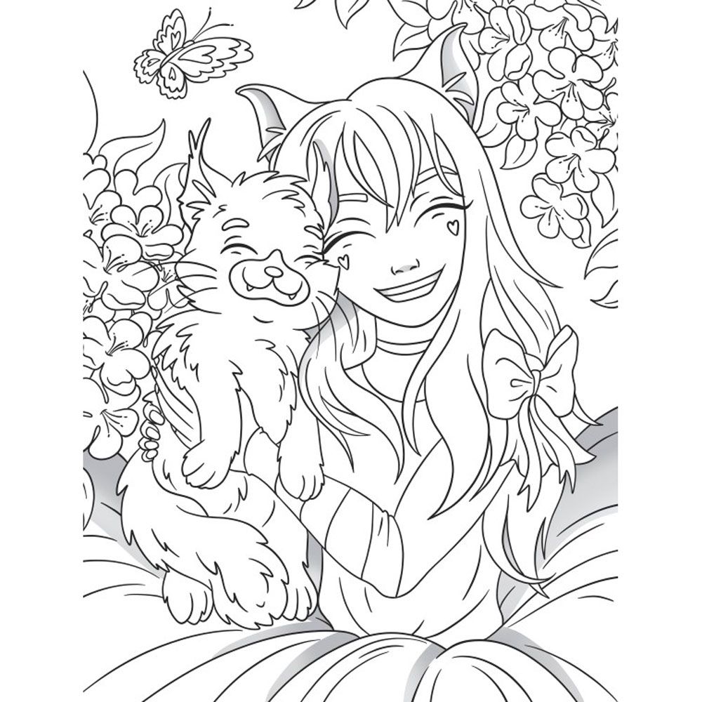 Раскраска "Kawaii" - 3