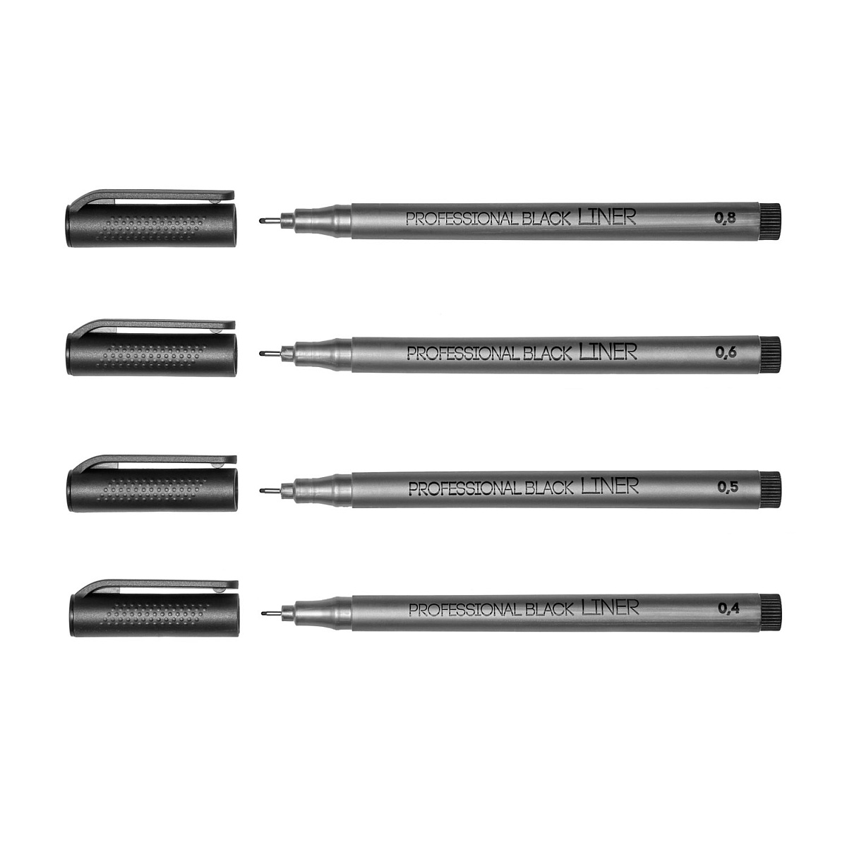 Набор ручек капиллярных "Professional Fine Liners", 4 штуки - 4