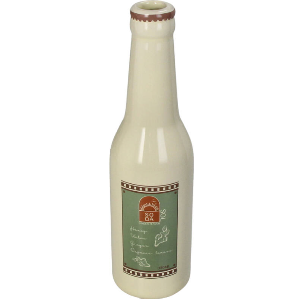 Ваза "Soda Bottle Palma Fine", фаянс, слоновая кость
