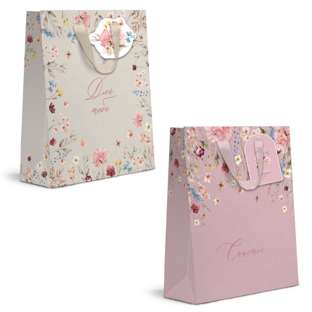 Пакет бумажный подарочный "Italy Garden LVS", 25.5х31.5х11 см, ассорти