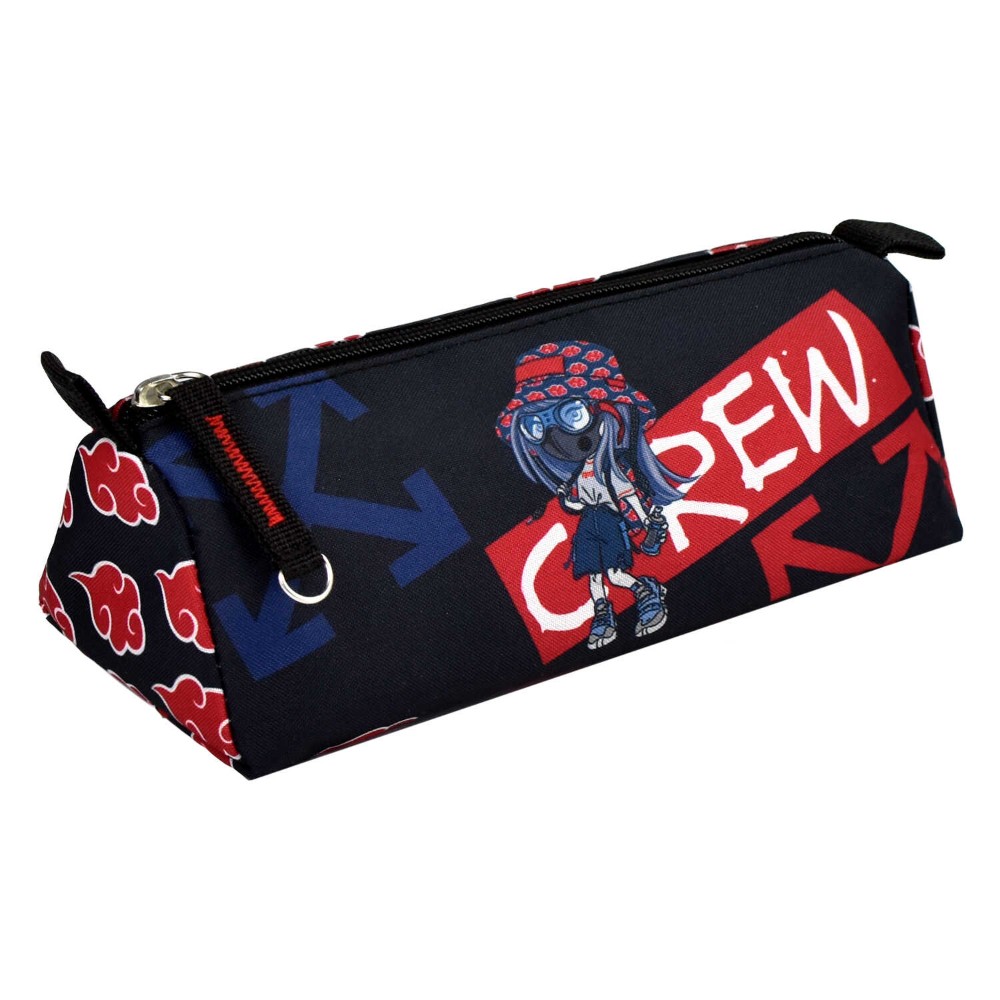 Пенал Феникс+ "Девочка с баллончиком", 1 отделение, черный