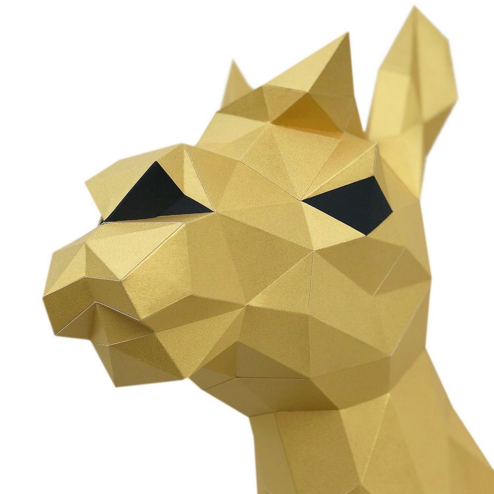 Набор для 3D моделирования "Лама Светлана", золотистый - 4