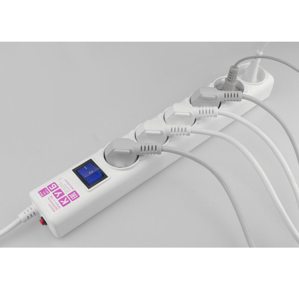 Сетевой фильтр Power Cube "SPG(5+1)-16B-3М", белый - 5