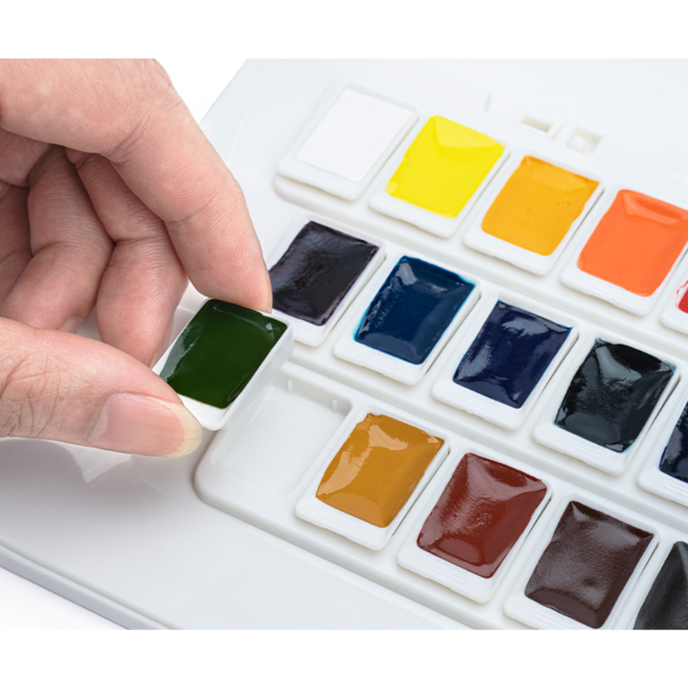 Набор красок акварельных "Himi Original Premier", 36 цветов, кюветы