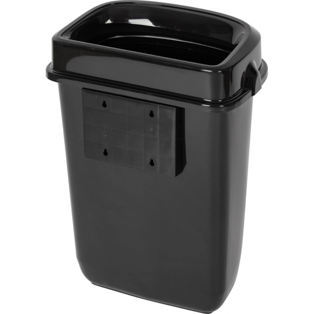 Корзина для мусора Luscan Prof Etalon, 32 л, с крышкой, черный - 4