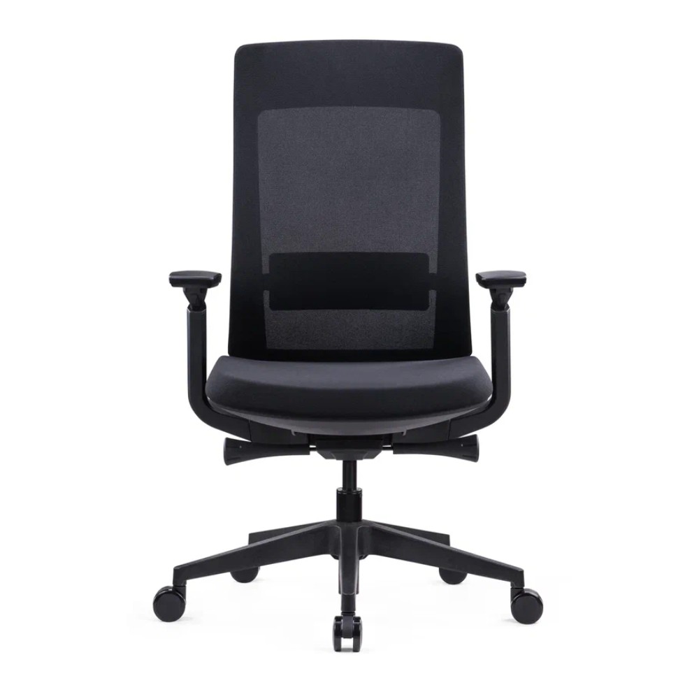 Кресло компьютерное SitZone E-VL002B, сетка, ткань, пластик, черный