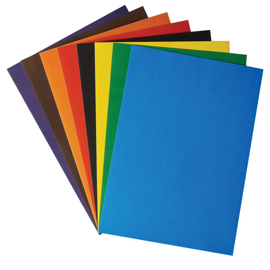 Картон цветной "Приключения Енота", А4, 8 цветов, 16 листов