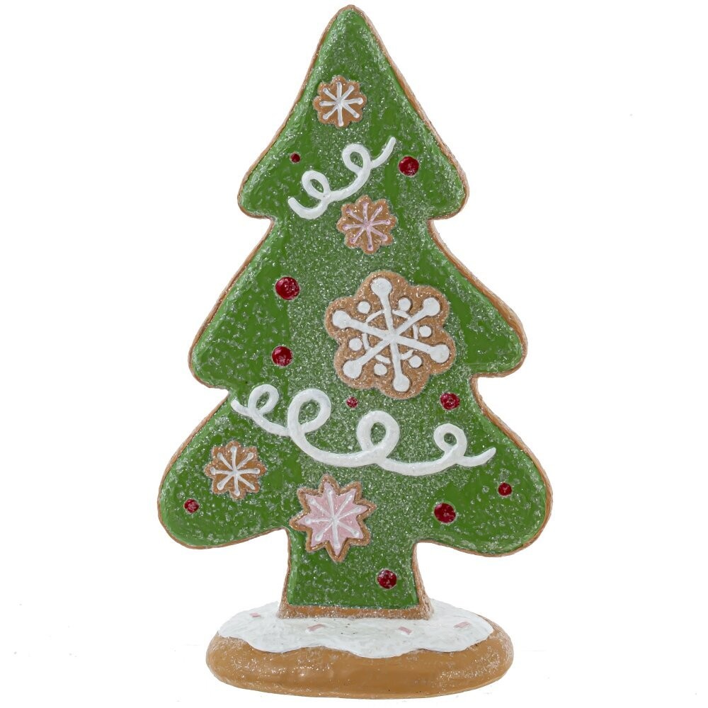 Фигурка "Елка", 14.5x7.5x25 см, полимер, зеленый