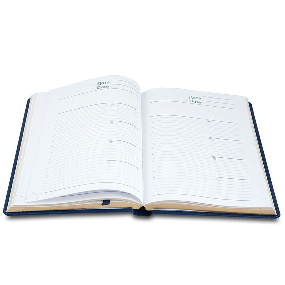 Ежедневник недатированный "Global Deluxe", А5, 416 страниц, черный - 3 Ежедневник недатированный "Global Deluxe", А5, 416 страниц, черный - 3