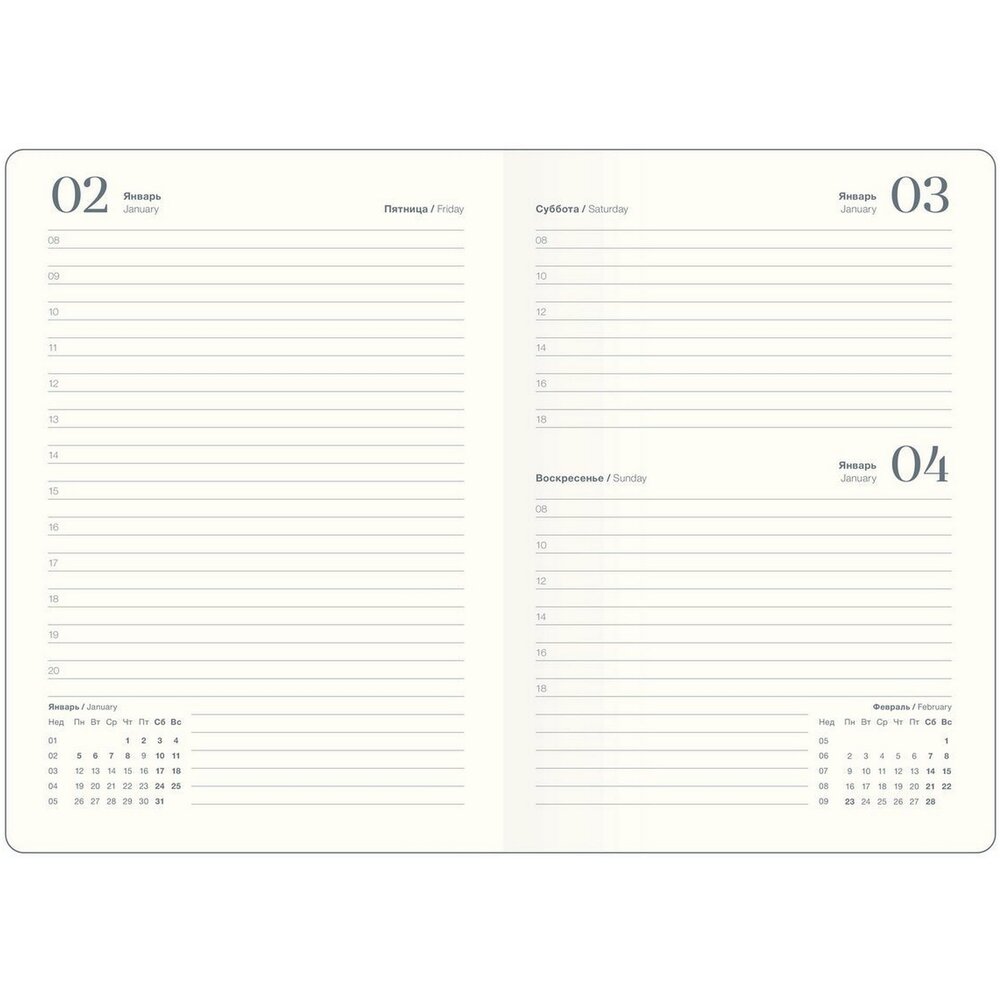 Ежедневник датированный "Fortune" на 2026 год, А5, черный - 7