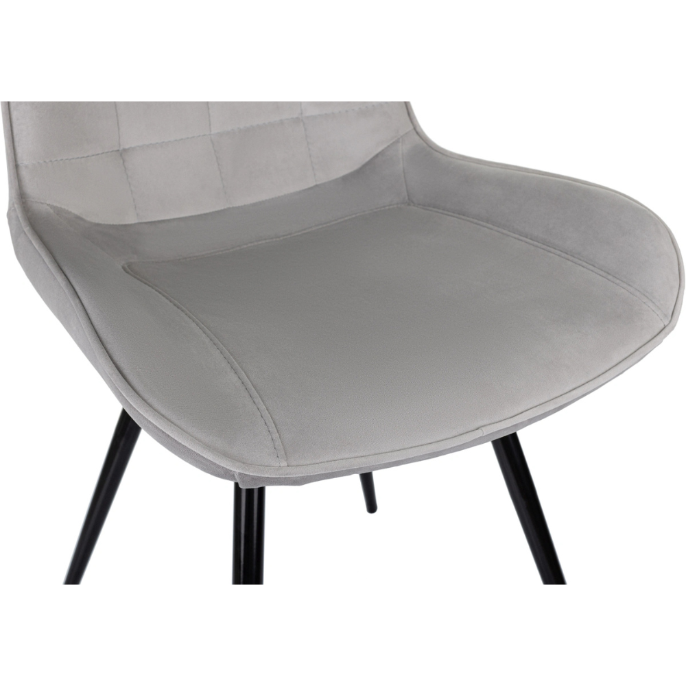 Стул Бюрократ "CH-K2", ткань, светло-серый, металл - 3