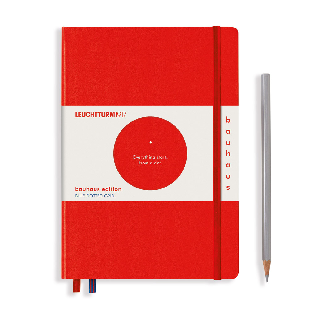 Блокнот "Leuchtturm1917. Bauhaus Edition", А5, 125 листов, точка, красный