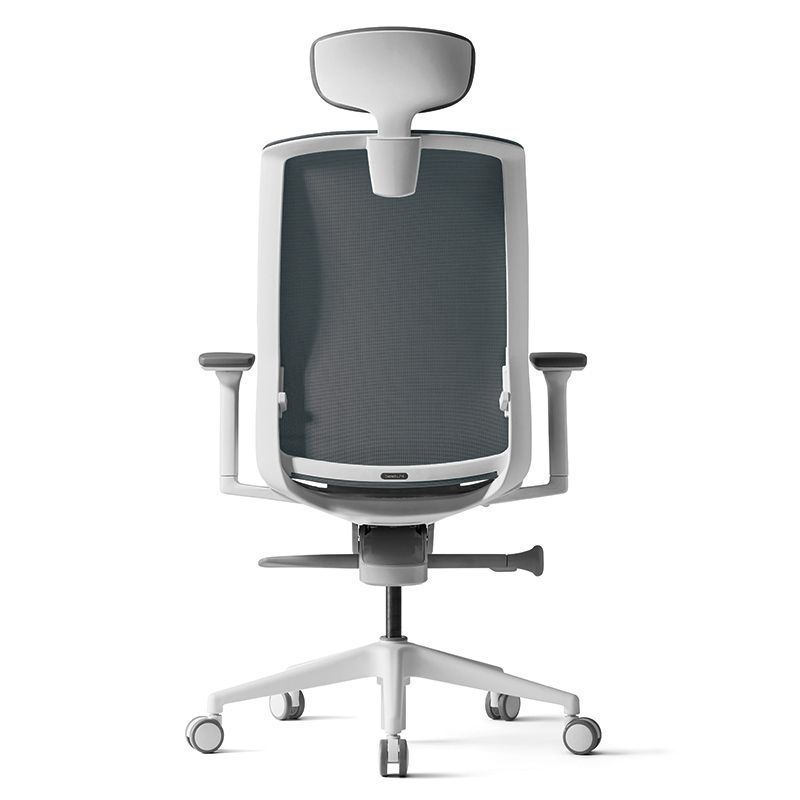 Кресло для руководителя BESTUHL "J15", сетка, пластик, темно-серый - 5