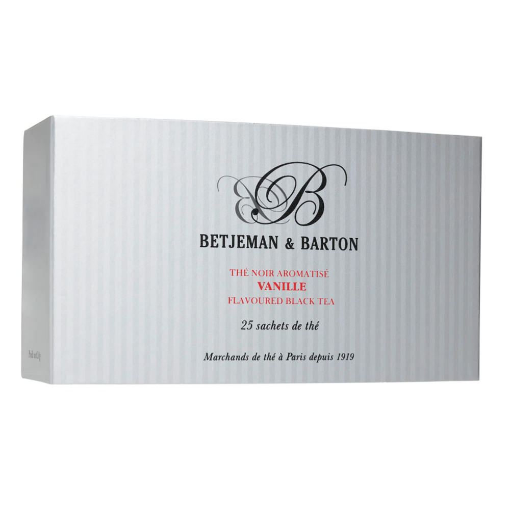 Чай "Betjeman Barton", 25 пакетиков х2 г, черный, Vanilla