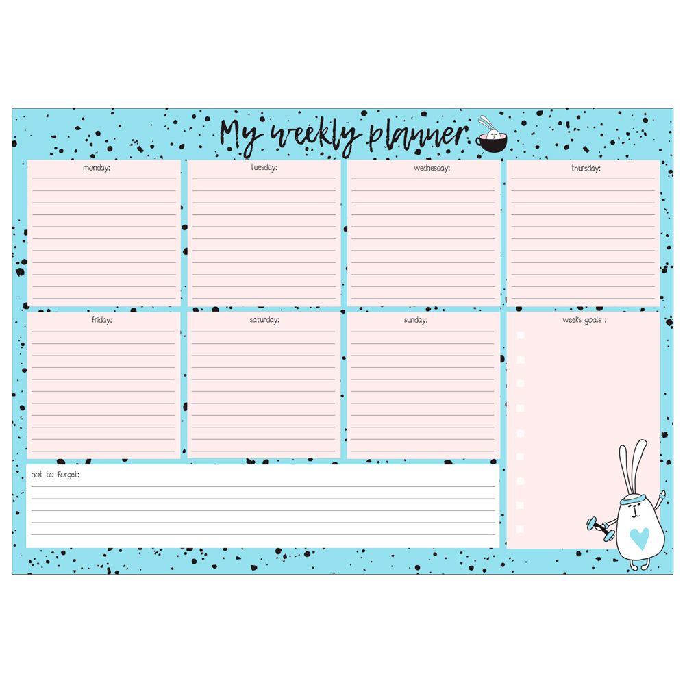 Планнер настольный "Bunny", 297х210 мм, 28 л