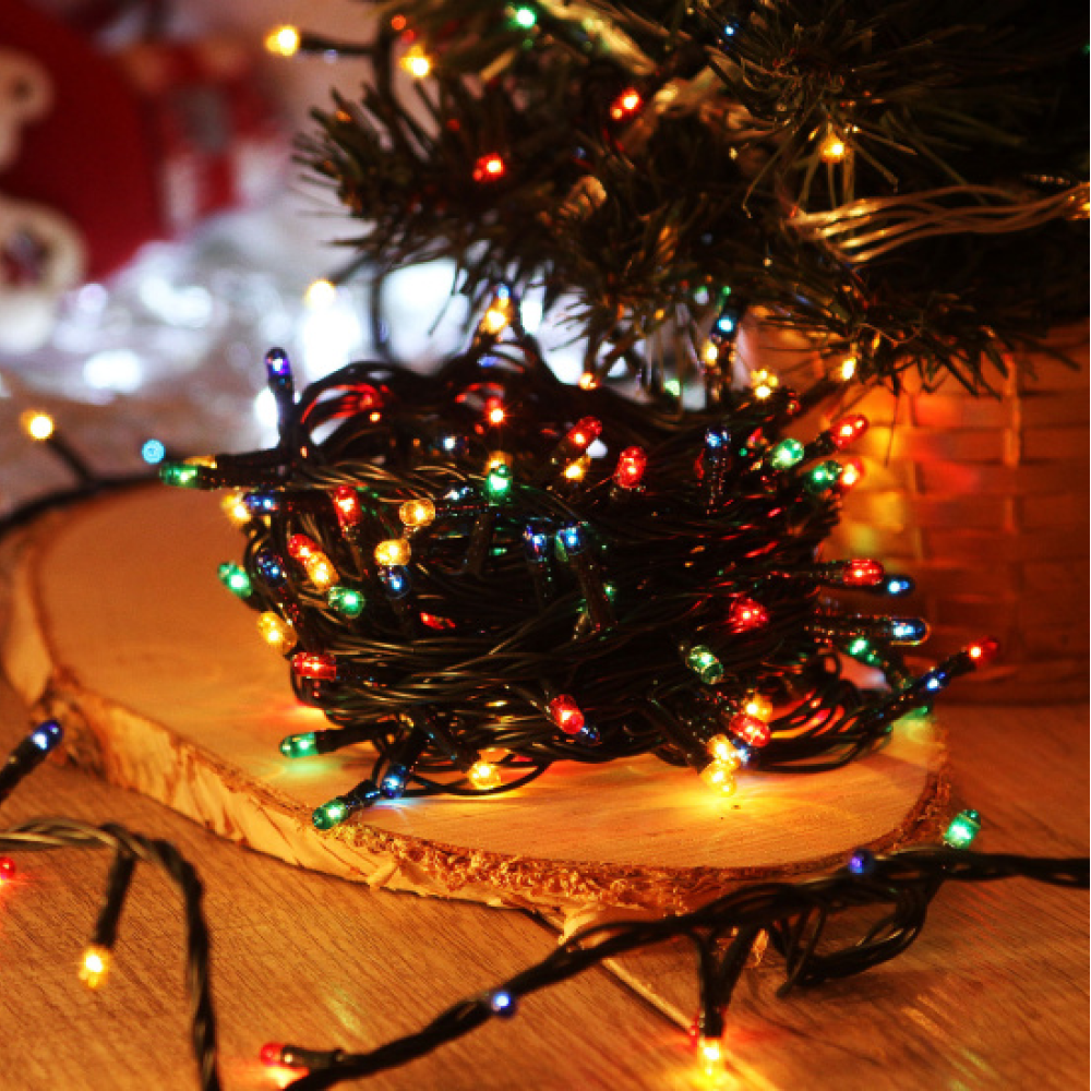 Гирлянда электрическая LED "Нить", 15 м, мультиколор - 3