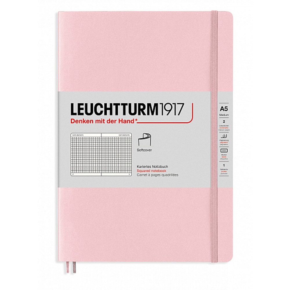 Блокнот "Leuchtturm1917. Classic", А5, 125 листов, клетка, пудровый