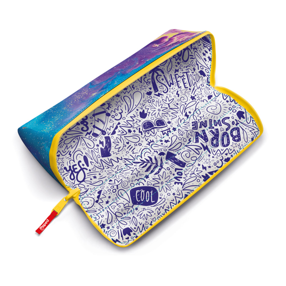 Пенал Maped "Open XXL", 1 отделение, розовый, голубой - 3
