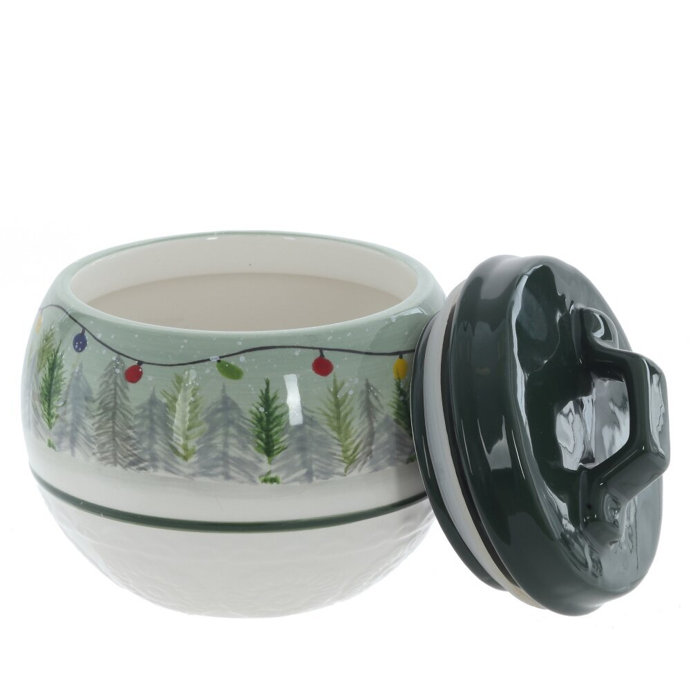 Конфетница керамическая "Рождество", 15 см, разноцветный