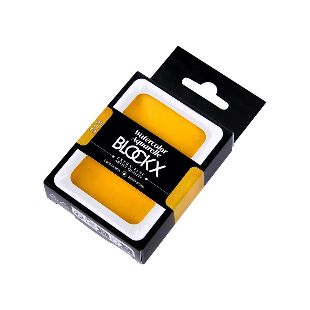 Краски акварельные "Blockx. Giant pan", 313 основной желтый, 18 мл., кювета