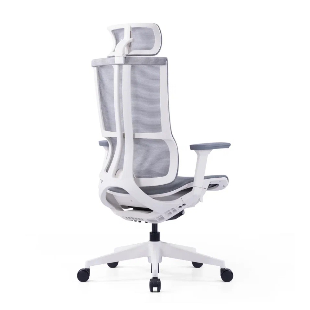 Кресло для руководителя SitZone E-303-001A-P1-WH сетка, серый - 4