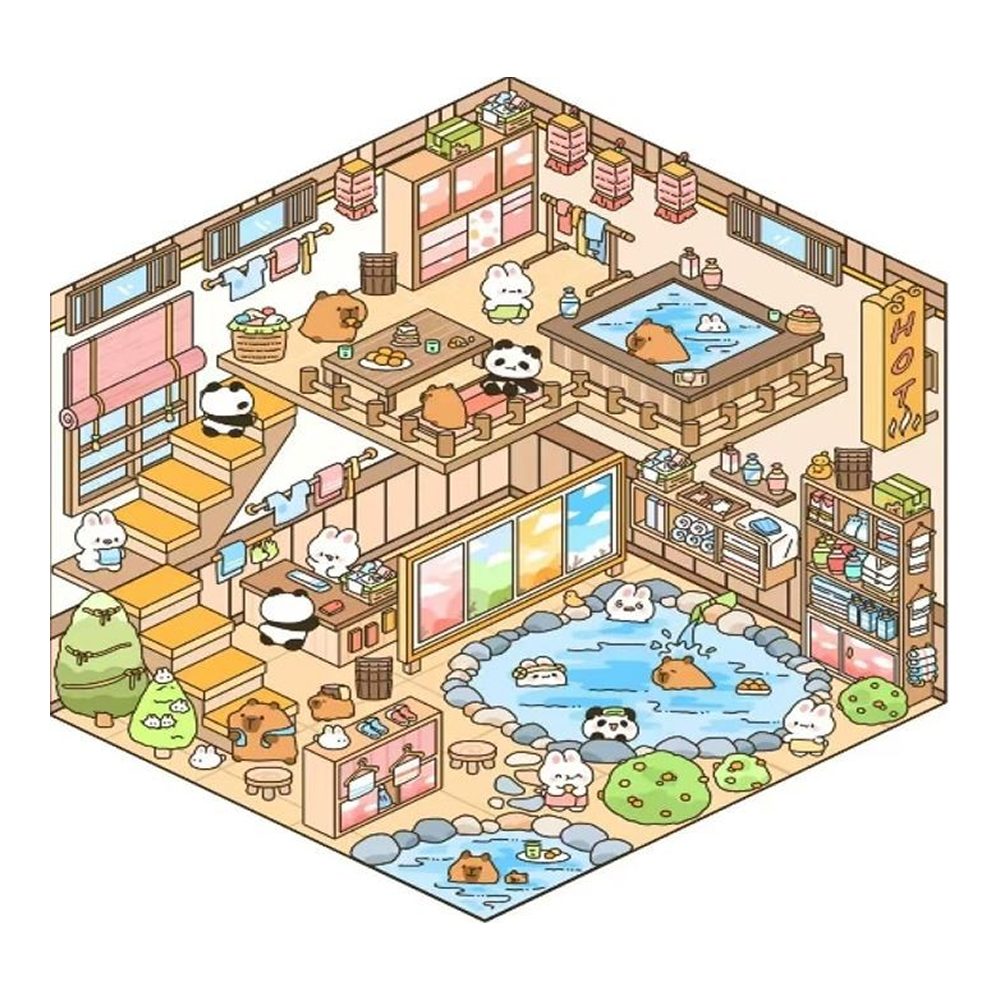 Набор наклеек "Румбокс. Аквапарк" с пинцетом, разноцветный - 9