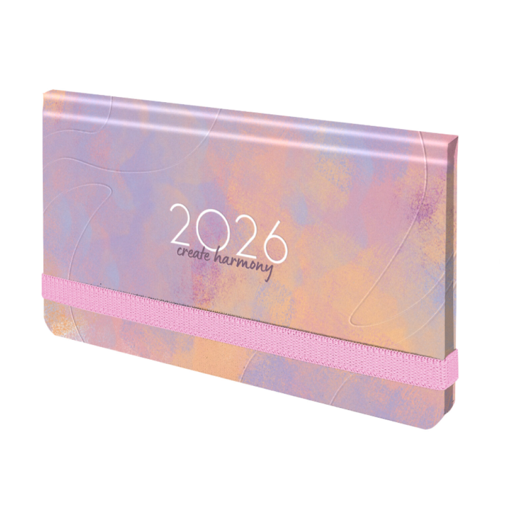 Еженедельник датированный "Пастель", сиреневый, 2026