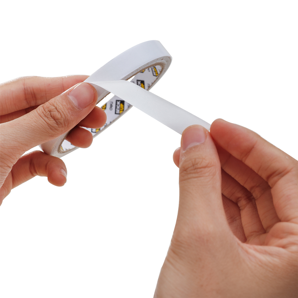 Клейкая лента двусторонняя "Deli", 12x9.1 мм/м, белый - 4