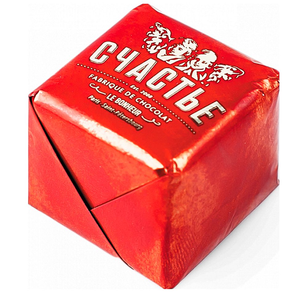 Конфеты "Счастье" пралине в молочном шоколаде с грецким орехом и карамелью, 50 г