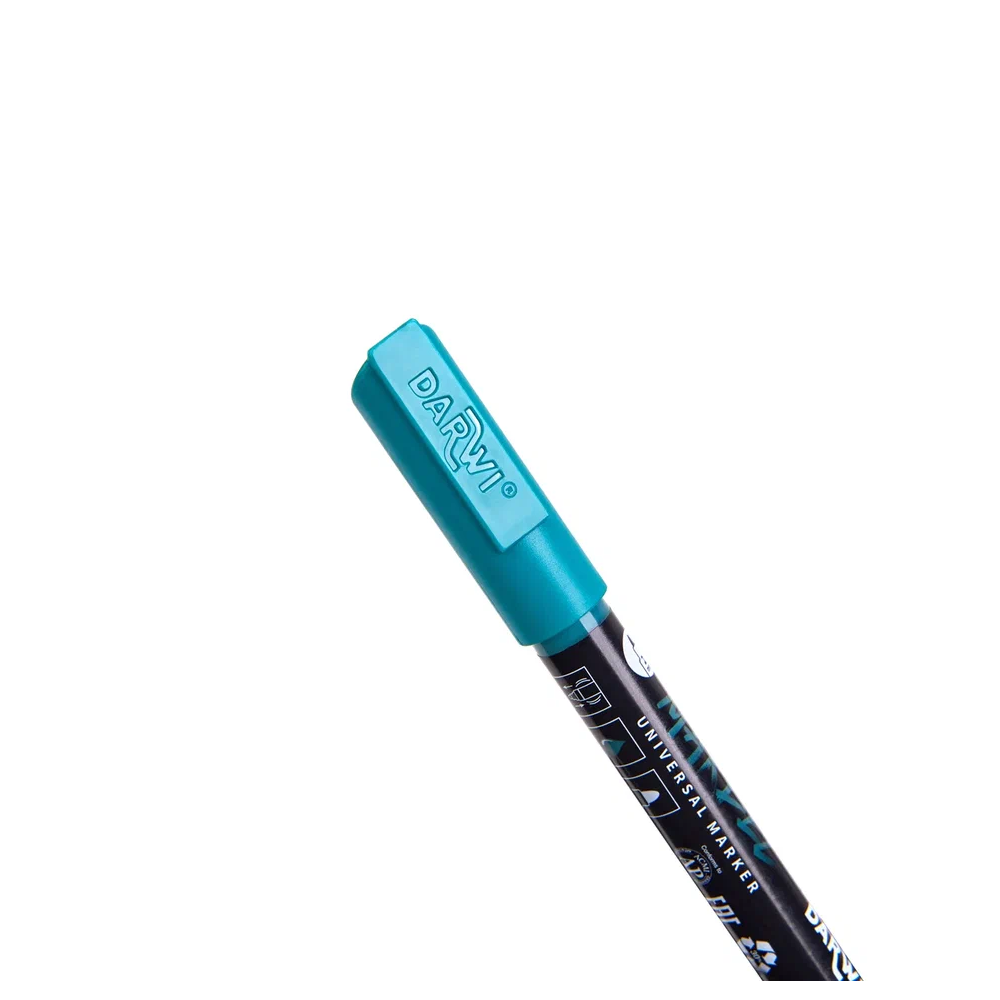 Маркер акриловый "Darwi.Marbel" 610, павлиний зеленый - 3