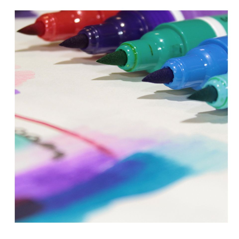 Маркер акварельный "Ecoline", 548 сине-фиолетовый - 3