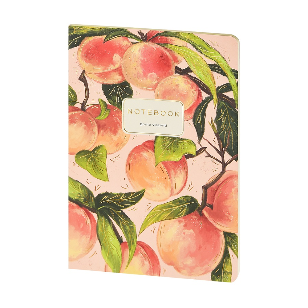 Тетрадь "Flora. Paradise. Персики", A5, 40 листов, клетка, розовый