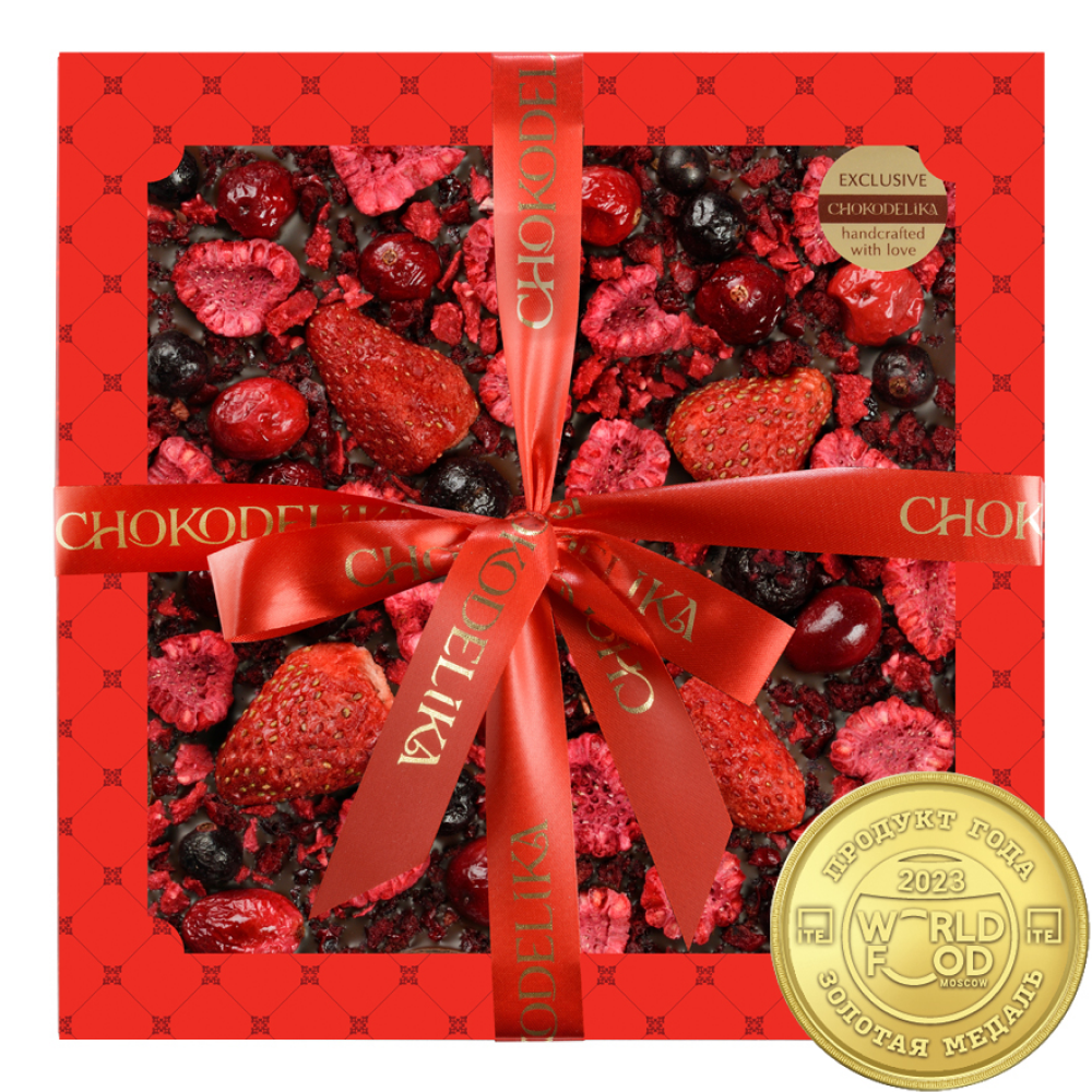 Шоколад темный "Бэррифест", 150 г, с новогодней биркой 