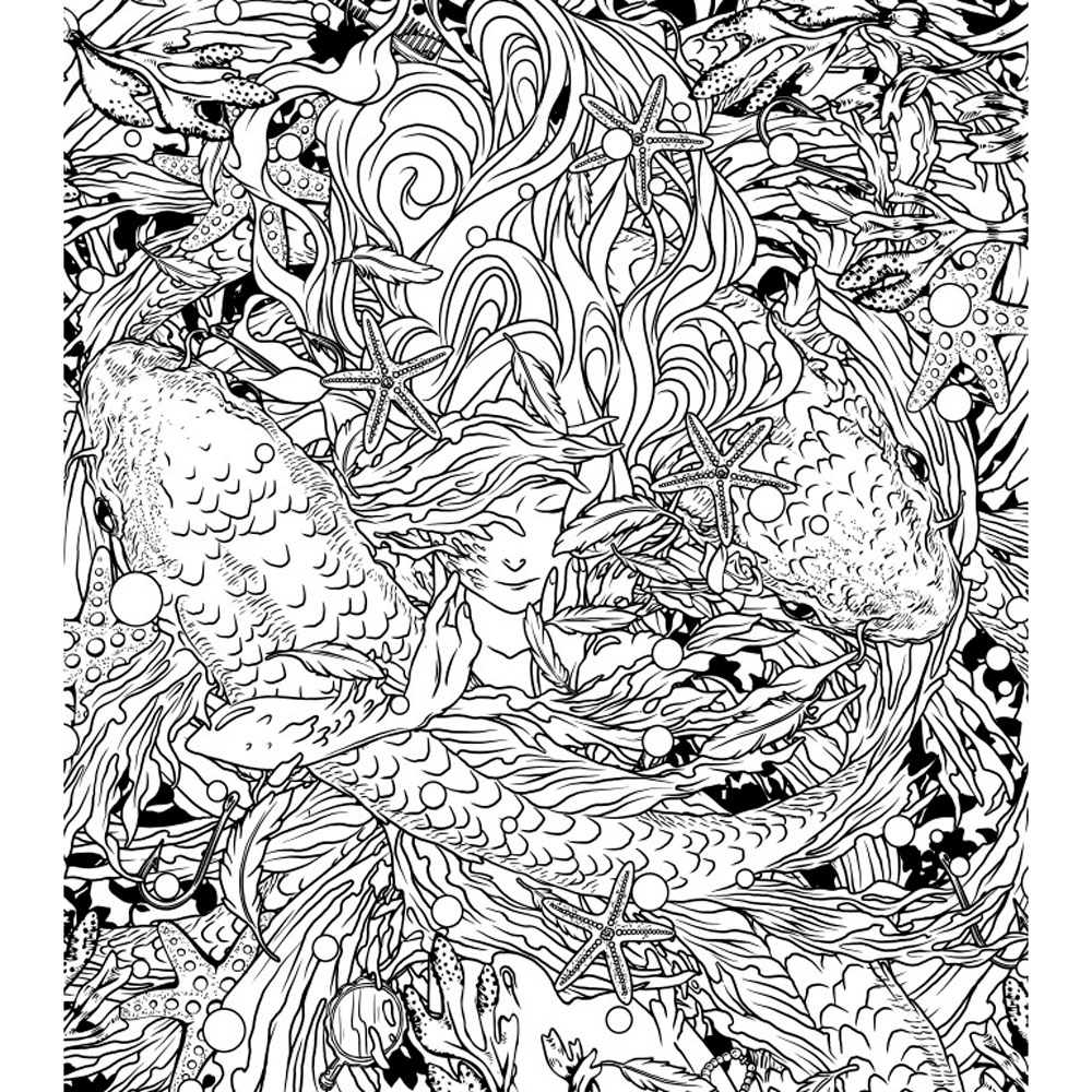 Раскраска "Водные миры. Раскраски за гранью воображения" - 3